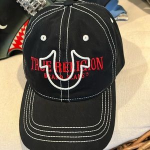 True Religion New Black Baseball Hat with Tags Attached
